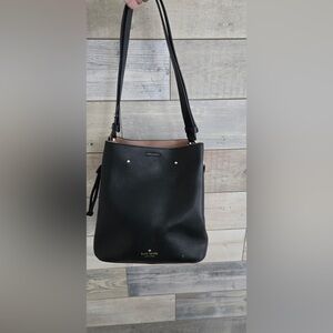 Kate Spade Black Pebbled Leather Shoulder Bag